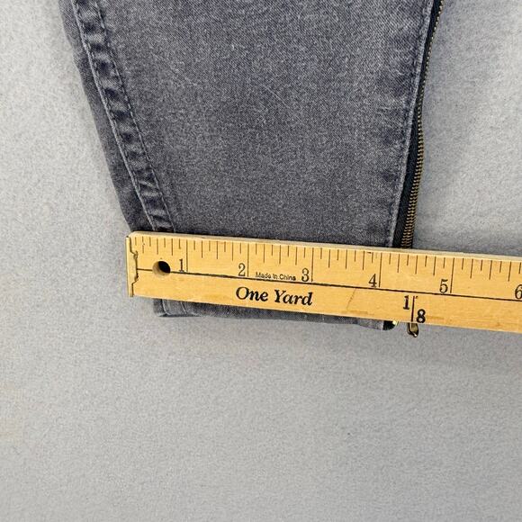 7 For All Mankind Jeans Women's 26 (2) Grey The Skinny 26 Ankle Zip Normcore - Picture 15 of 15